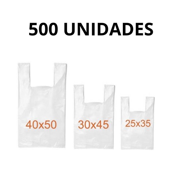 Sacola Plástica Branca (500 unid.)