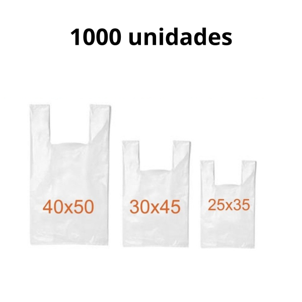 Sacola Plástica Branca (1000 unid.)